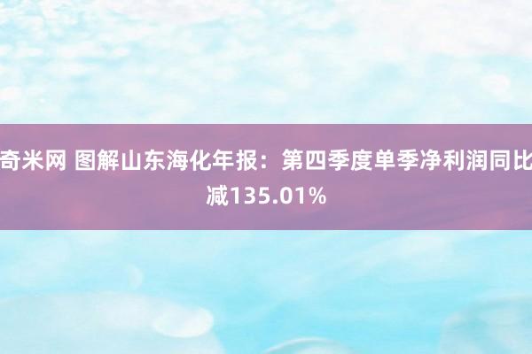 奇米网 图解山东海化年报：第四季度单季净利润同比减135.01%