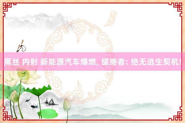 黑丝 内射 新能源汽车爆燃, 缱绻者: 绝无逃生契机!